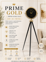 Prime Gold Şık Tripod Ayaklı Saat