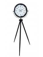 Siyah Desenli Şık Tripod Ayaklı Saat