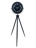 Siyah Asil Standart Stil Tripod Ayaklı Saat