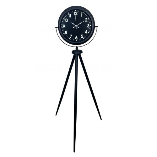 Siyah Asil Standart Stil Tripod Ayaklı Saat