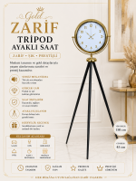 Heritage Gold Zarif Tripod Ayaklı Saat