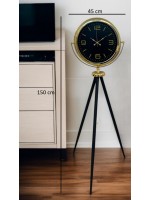 Gold Dekoratif Tasarım Tripod Ayaklı Saat