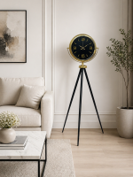 Gold Dekoratif Tasarım Tripod Ayaklı Saat