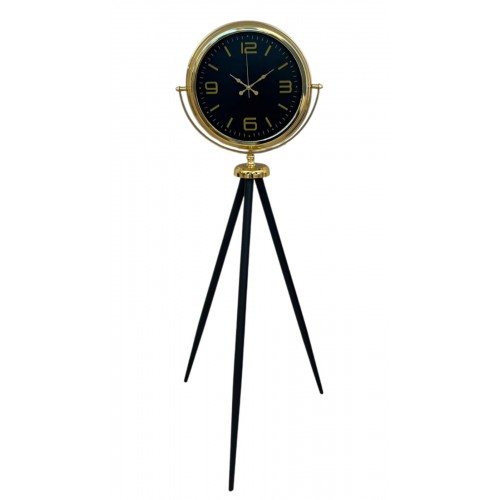 Gold Dekoratif Tasarım Tripod Ayaklı Saat