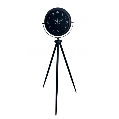 Sade Siyah Tripod Ayaklı Saat