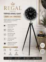 Regal Krom Tripod Ayaklı Saat