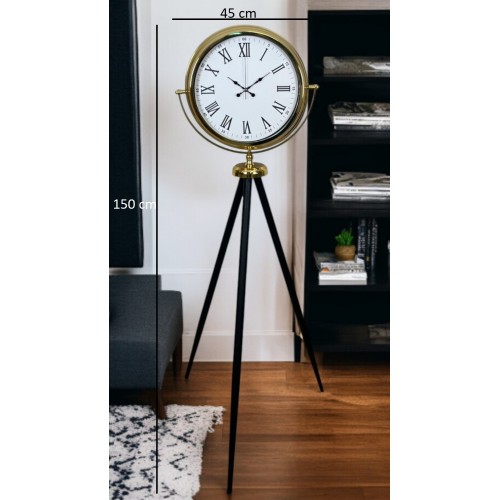 Gold Roma Rakamlı Lüks Tripod Ayaklı Saat