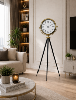 Gold Roma Rakamlı Lüks Tripod Ayaklı Saat