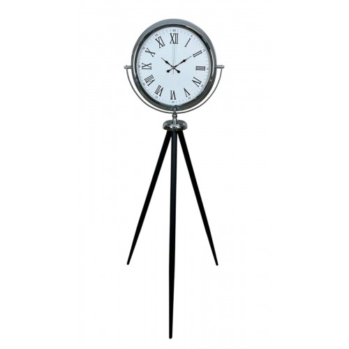 Krom Asalet Tripod Ayaklı Saat