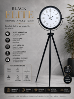 Black Elite Tripod Ayaklı Saat