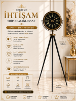 Eskitme İhtişam Tripod Ayaklı Saat