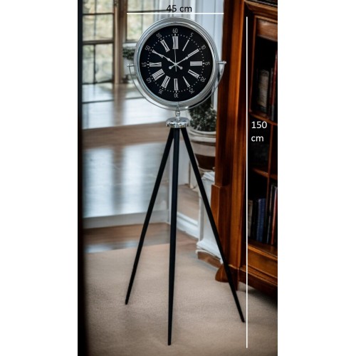 Majestic Krom Tripod Ayaklı Saat