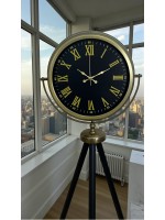 Vintage Roma Rakamlı Modern Tripod Ayaklı Saat