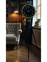 Vintage Roma Rakamlı Modern Tripod Ayaklı Saat