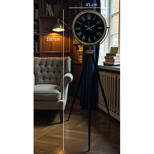 Vintage Roma Rakamlı Modern Tripod Ayaklı Saat