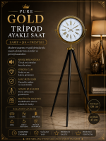 Pure Gold Tripod Ayaklı Saat