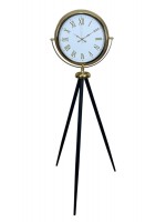 Gold Göz Alıcı Tripod Ayaklı Duvar Saati