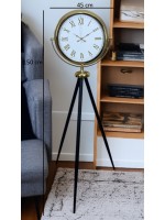 Gold Göz Alıcı Tripod Ayaklı Duvar Saati