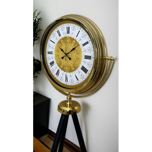 Gold Asalet Tripod Ayaklı Saat – Osmanlı Motifli