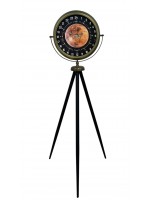 Eskitme 24 Saat Göstergeli Özel Tasarım Tripod Ayaklı Saat – 24 Saat Göstergeli Bakır Kadran