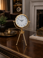 Gold Luxury Modern Üç Ayaklı Masa Saati