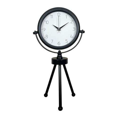 Black Classic Dekoratif Üç Ayaklı Masa Saati
