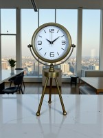 Eskitme Vintage Üç Ayaklı Masa Saati