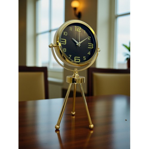 Vintage Prestige Üç Ayaklı Metal Masa Saati