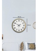Eskitme Standart 40 cm Metal Klasik Duvar Saati