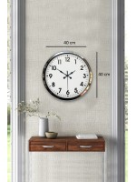 Krom Elegance 40 cm Metal Standart Duvar Saati