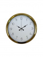 Elegance Gold 40 cm Metal Dekoratif Tasarım Duvar Saati