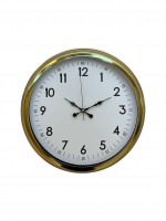 Classic White Gold 40 cm Metal Duvar Saati
