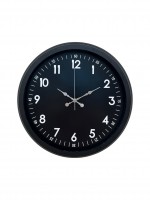Pure Dark Black 40 cm Metal Duvar Saati