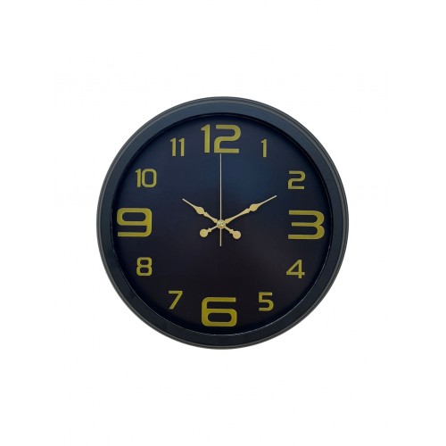 Prime Black 40 cm Metal Modern Tasarım Duvar Saati