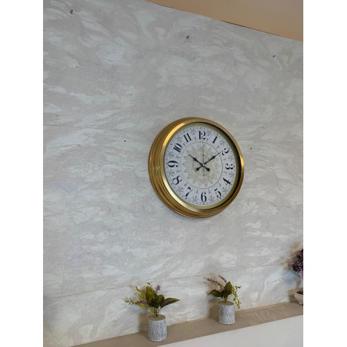 Gold Zarif 40 cm Metal Duvar Saati