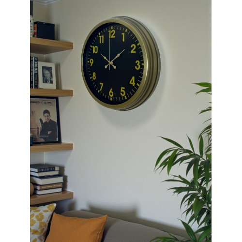40 cm Metal Eskitme Klasik Duvar Saati