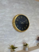 Golden Night Luxury 40 cm Metal Duvar Saati
