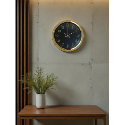 Golden Night Luxury 40 cm Metal Duvar Saati