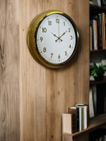 Elegant Gold Frame 40 cm Metal Duvar Saati