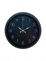 Classic Black Zarif 40 cm Metal Duvar Saati