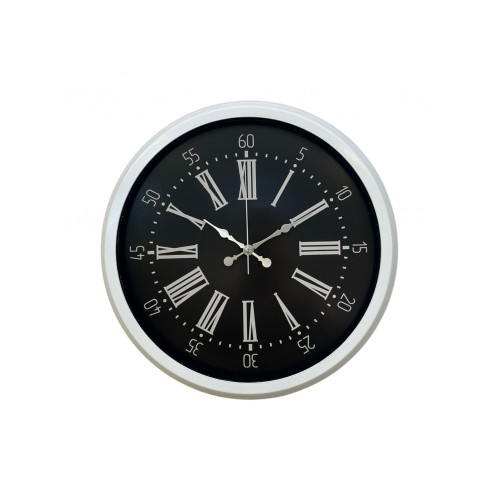Elegance White 40 cm Metal Duvar Saati