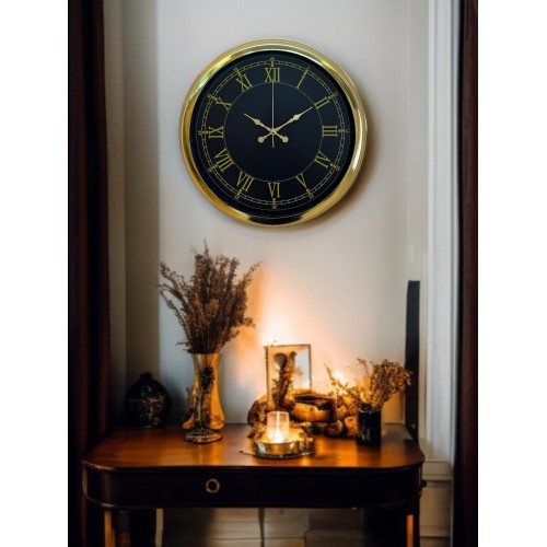 Luxury Gold 40 cm Metal Duvar Saati