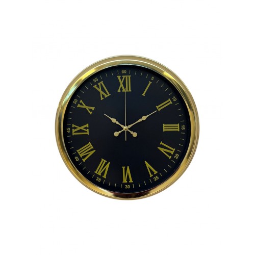 Noble Gold Black 40 cm Metal Duvar Saati