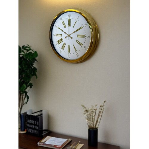 Royal Gold 40 cm Metal Duvar Saati