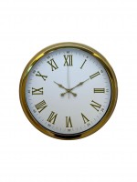 Royal White Gold 40 cm Metal Duvar Saati