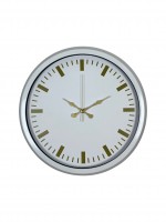 Beyaz Zarafet 40 cm Metal Duvar Saati