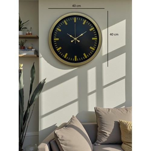Vintage 40 cm Metal Modern Duvar Saati