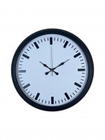 Black & White Baseline 40 cm Metal Duvar Saati