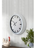 40 cm Metal Beyaz Modern Duvar Saati