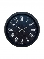 Luxury Black 40 cm Metal Duvar Saati